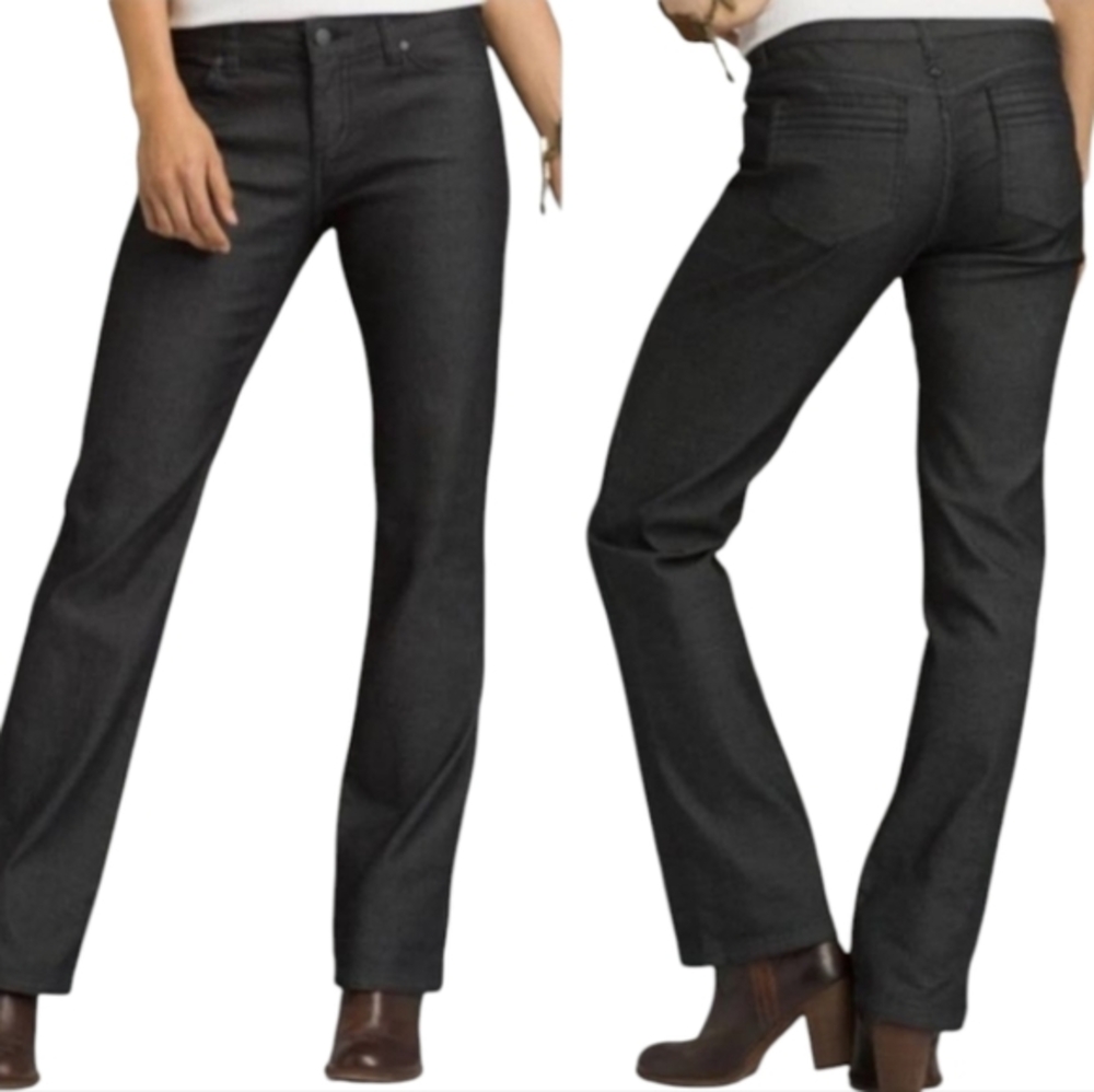 Prana Jada Dark Grey wash Mid Rise Bootcut pants jeans size 2 denim New